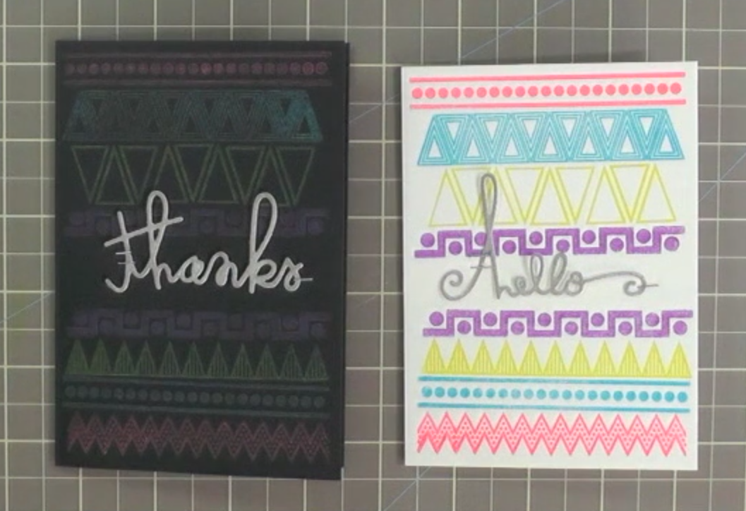 15-Minute Card Challenge with Radiant Neons and Delicata